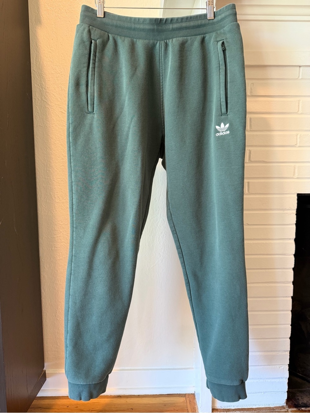 adidas Originals Trefoil Fleece Jogger Sweatpants Green Men’s Medium